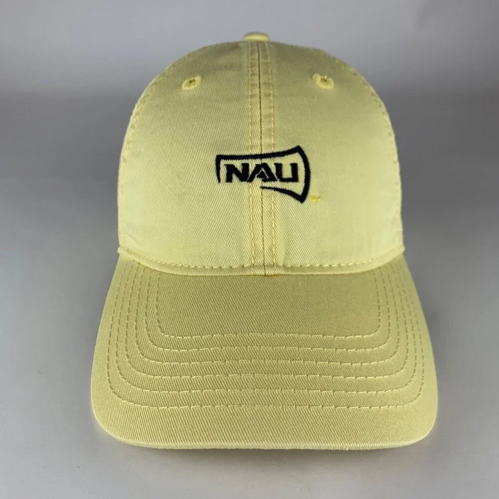 Northern Arizona Lumberjacks NCAA Yellow Legacy Relaxed Fit Strapback Hat - Picture 2 of 5
